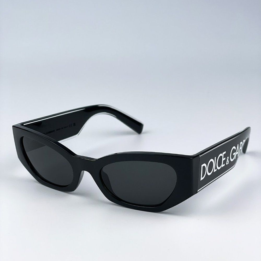 SALE! NEW D&G DG6186 501/87 Black Dark Grey Cat Eye Women Sunglasses - Picture 5 of 11